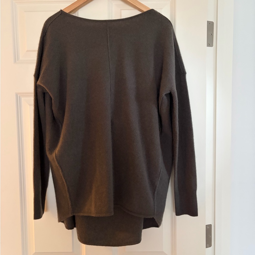 Anthropologie Grey 100% Cashmere Sweater